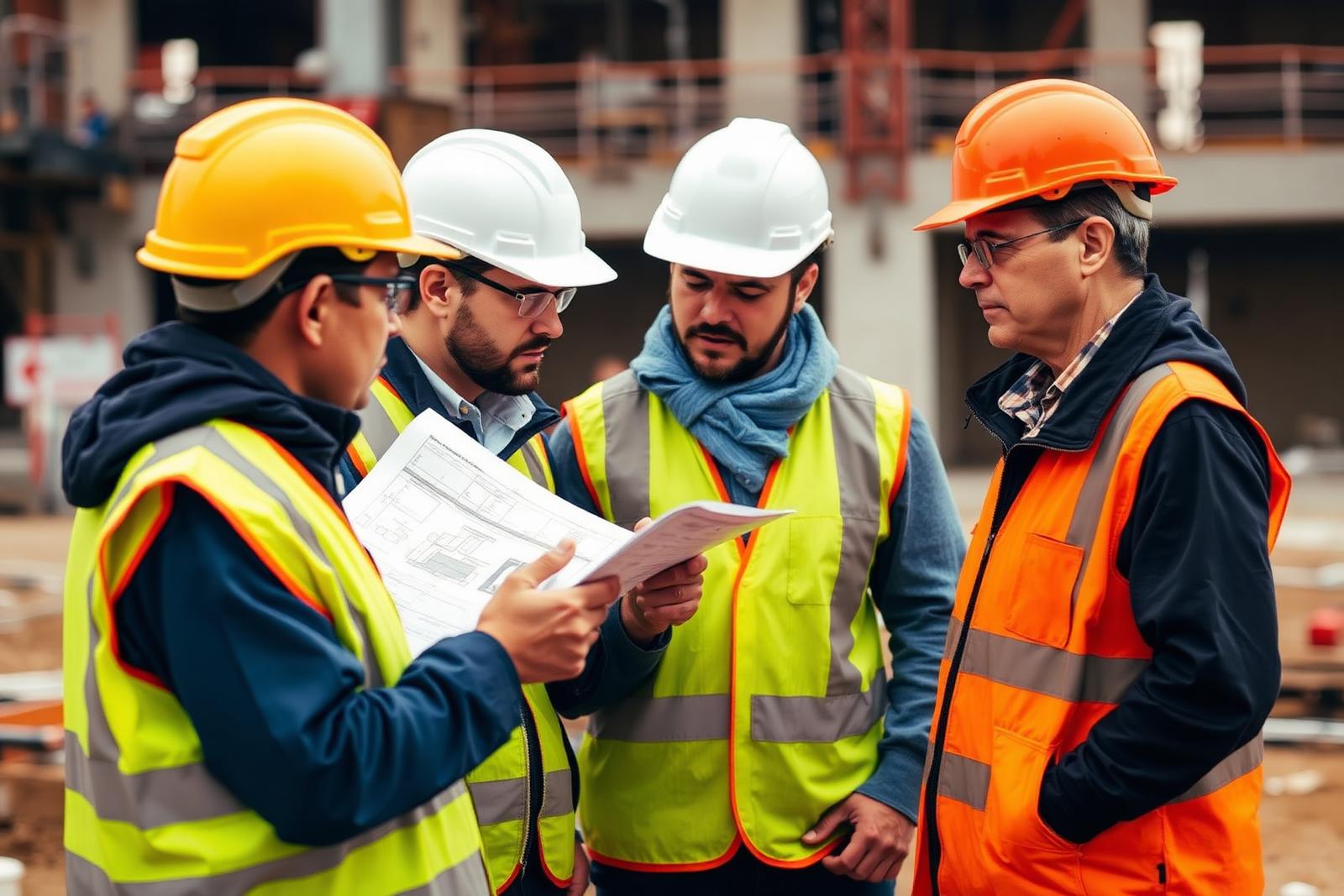 Equipe da Camargo e Camargo Construtora em canteiro de obras